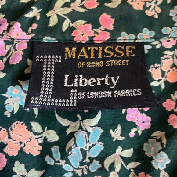 Matisse of Bond Street Liberty of London Fabric Floral Blouse Long Sleeve Vtg 70 - Picture 2 of 7